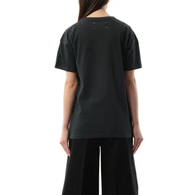 Maison Margiela T-shirt With Logo In Vintage Black