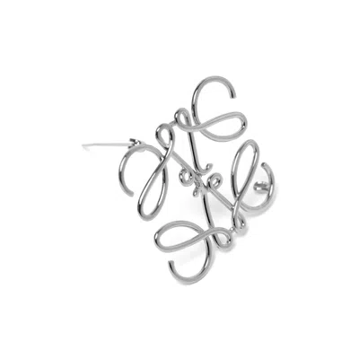 Loewe Anagram Brooch Keyring In Palladium