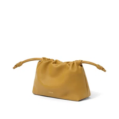 Loewe Flamenco Mini Crossbody Bag In Napa Leather In Dark Khaki Green