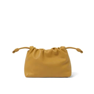 Loewe Flamenco Mini Crossbody Bag In Napa Leather In Dark Khaki Green