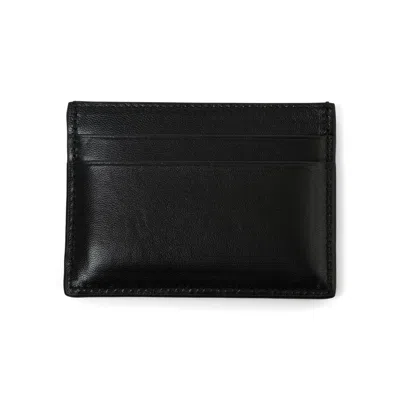 Loewe Anagrame Puffer Card Holder In Leather In Black