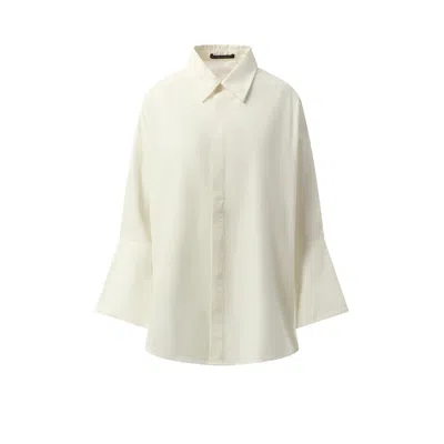 Fax Copy Express Women's Oversized Shirt In White