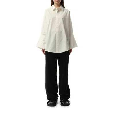 Fax Copy Express Women's Oversized Shirt In White