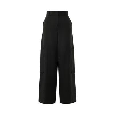 Khaite Caiton High-waist Tailored Pants In Black