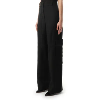 Khaite Caiton High-waist Tailored Pants In Black