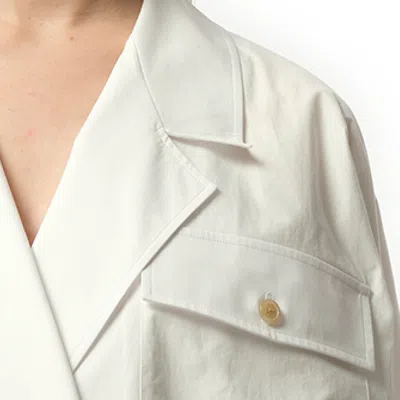 Khaite Long-sleeved Shirt In White