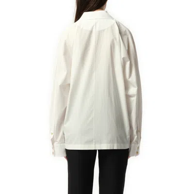 Khaite Long-sleeved Shirt In White
