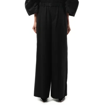 Sacai Women's Chalk Stripe Pants In Black