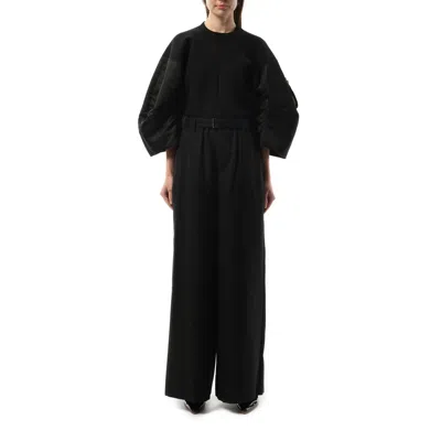 Sacai Women's Chalk Stripe Pants In Black