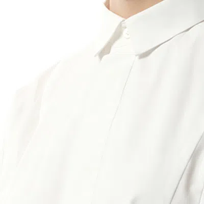Sacai Women's Cotton Poplin Layered Shirt In Off White