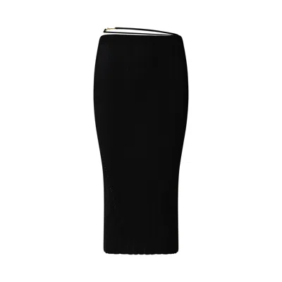 Jacquemus Skirt  Woman Color Black In Black