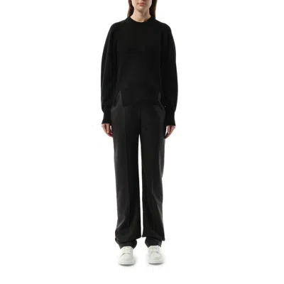 Alexander Mcqueen Women's Chevron Corset Jumper In Black