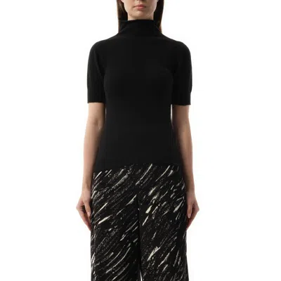 Marni Woman Turtleneck Black Size 6 Virgin Wool In Black
