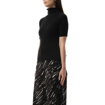 Marni Woman Turtleneck Black Size 6 Virgin Wool In Black