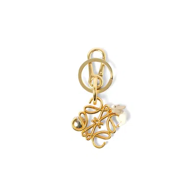 Loewe Women's Anagram Charm With Bunny In Sahara/soft White