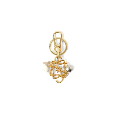Loewe Women's Anagram Charm With Bunny In Sahara/soft White