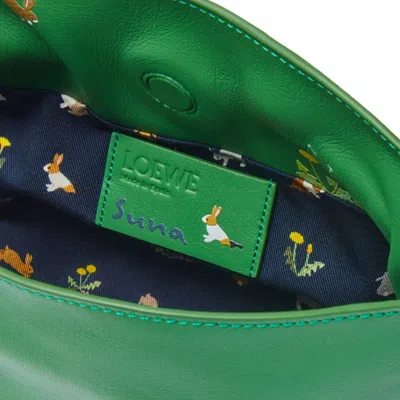 Loewe Women's Flamenco Clutch Mini Bunnies In Tropical Green