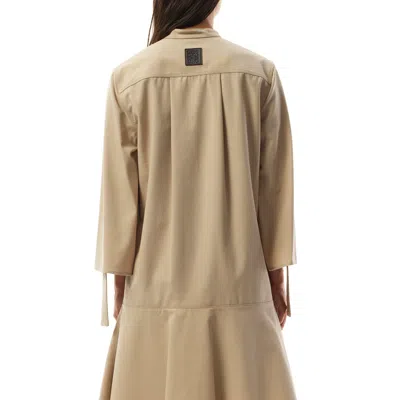 Loewe Women's Drop Waist Dress In Beige