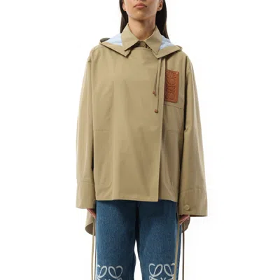 Loewe Women's Hooded Anagram Parka In Sweet Caramel