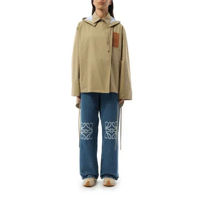 Loewe Women's Hooded Anagram Parka In Sweet Caramel