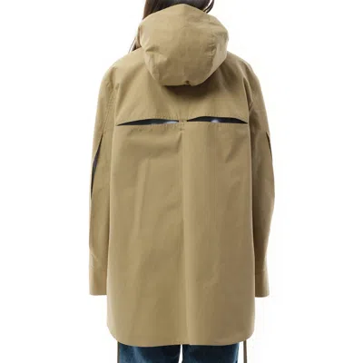 Loewe Women's Hooded Anagram Parka In Sweet Caramel