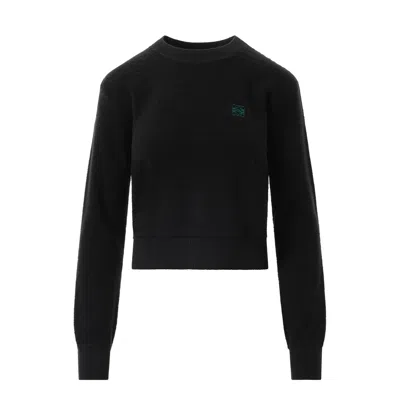 Loewe Women's Merino Wool Anagram Sweater In Black