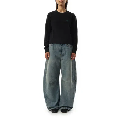 Loewe Women's Merino Wool Anagram Sweater In Black