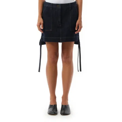 Loewe Women's Workwear Skirt In Indigo Blue