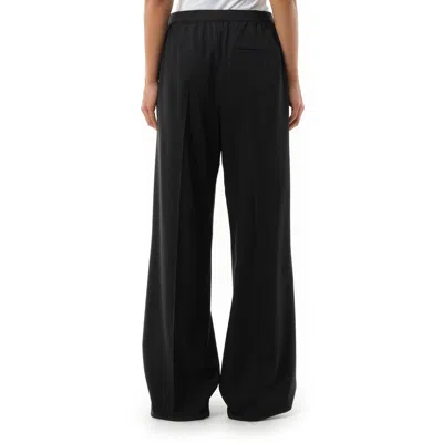 Loewe Straight-leg Wool Trousers In Black