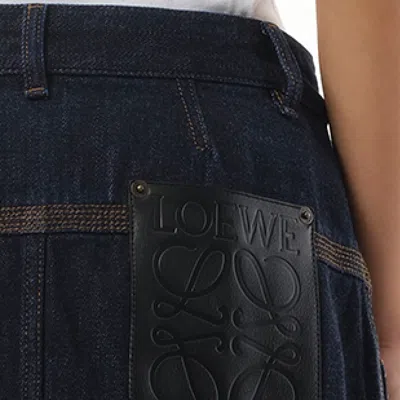 Loewe Women's Workwear Skirt In Indigo Blue