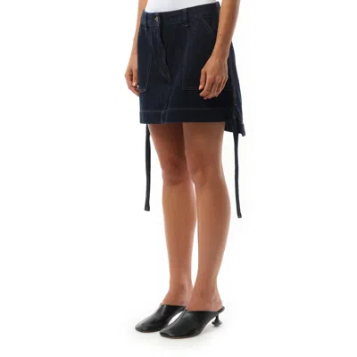 Loewe Women's Workwear Skirt In Indigo Blue