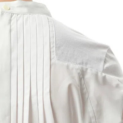 Sacai Cotton Poplin X Cotton Jersey T-shirt In White/off White