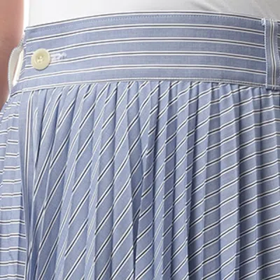 SACAI WOMEN'S COTTON POPLIN STRIPE SKIRT 