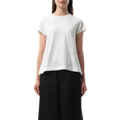 Sacai T-shirt E Polo Bianco In White/off White