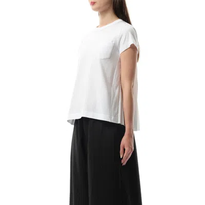 Sacai T-shirt E Polo Bianco In White/off White