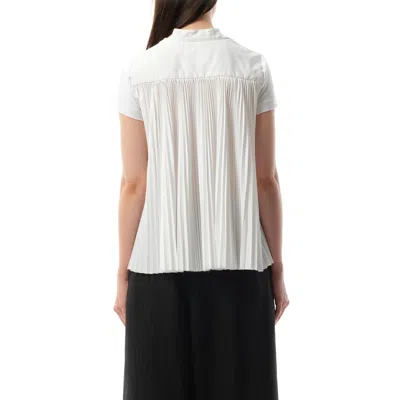 Sacai T-shirt E Polo Bianco In White/off White