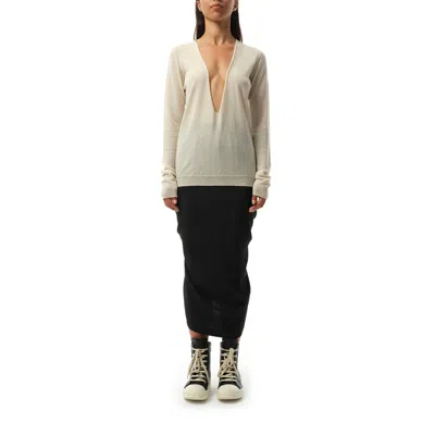 Rick Owens Women's Extreme V Neck Pullover In Dinge