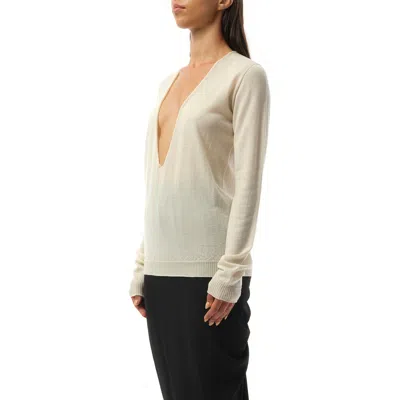 Rick Owens Women's Extreme V Neck Pullover In Dinge