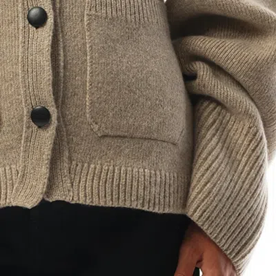Khaite Women's Scarlet Cardigan In Sepia