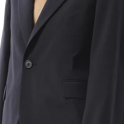 Loewe Navy Blue Wool Blazer In Dark Navy Blue