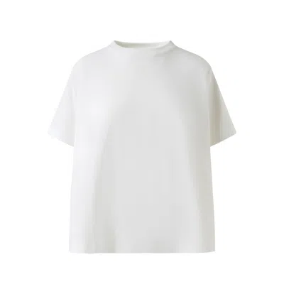 Loewe Embroidered Cotton-blend Jersey T-shirt In White