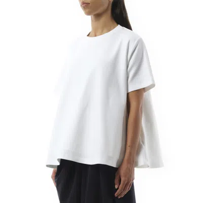 Loewe Embroidered Cotton-blend Jersey T-shirt In White