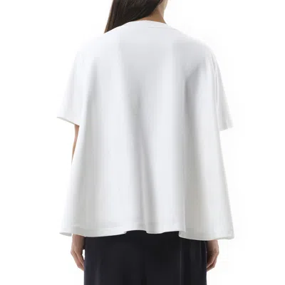 Loewe Embroidered Cotton-blend Jersey T-shirt In White
