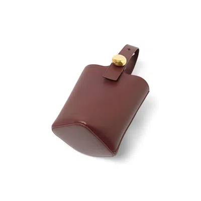 Loewe Women Grape Leather Mini Pebble Bucket Bag In Purple