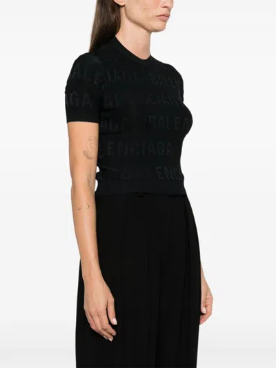 Balenciaga Sweaters In Black