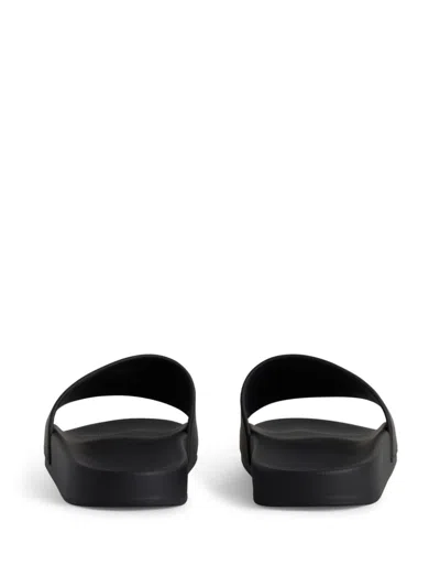 Balenciaga Political Campaign Pool Slides In Black