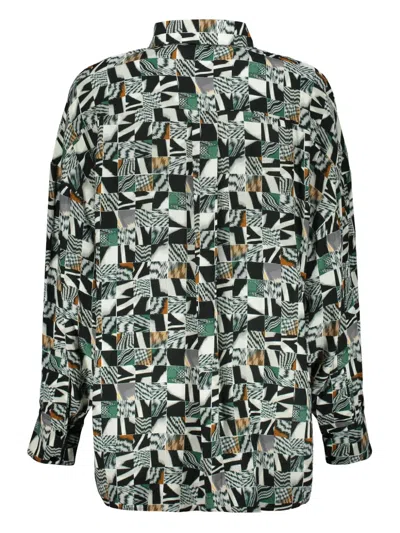 Missoni Abstract-pattern Shirt In Green