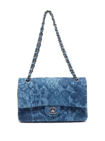 Pre-owned Chanel 2016 Classic Flap Shoulder Bag In Blue