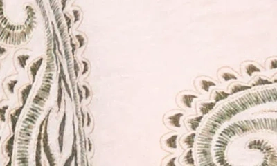 Halogen ® Long Sleeve Tie Hem Button-up Shirt In Clover Print