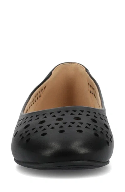 Journee Collection Kamrah Womens Round Closed Toe Ballet Flats In Black Kamrah
